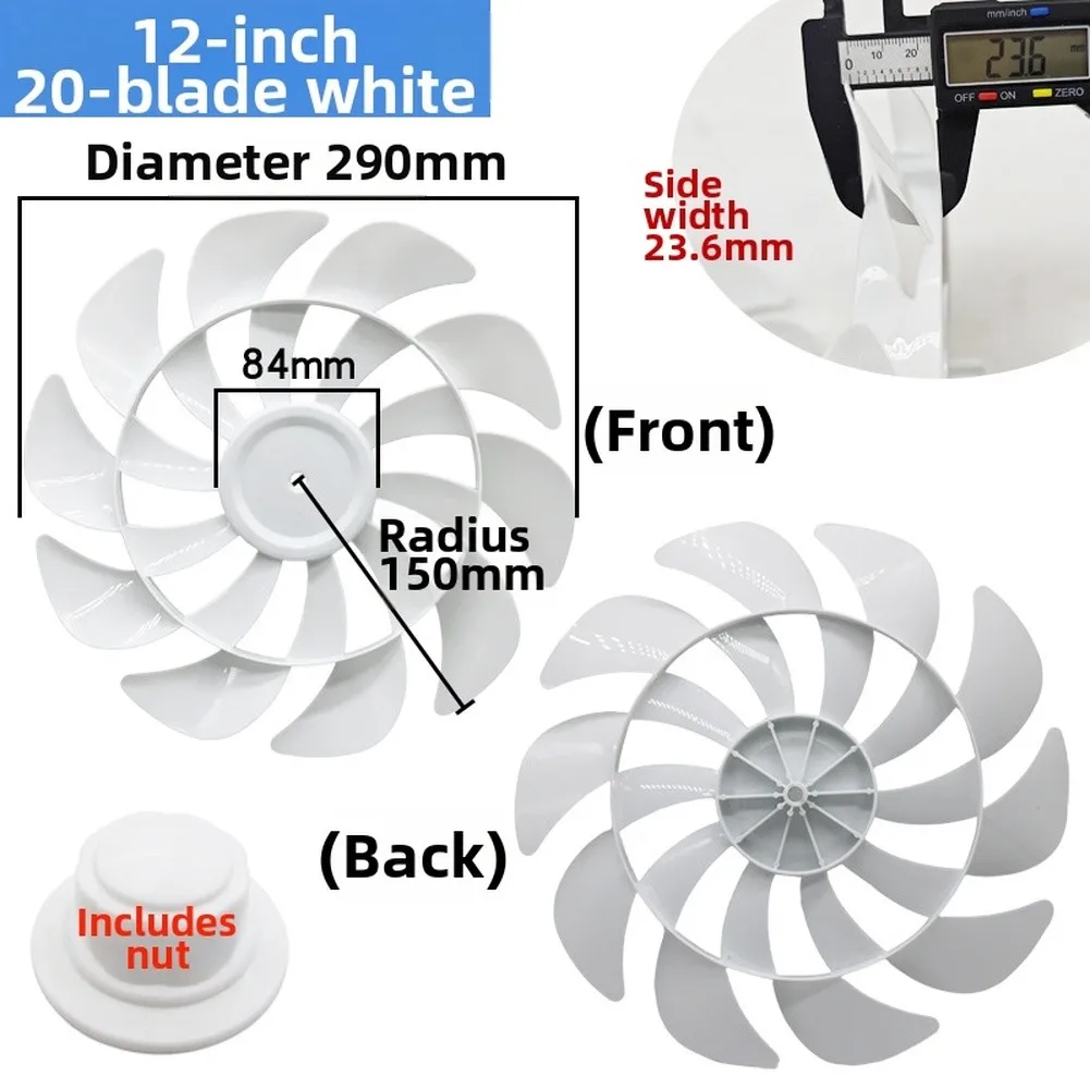 10/12Inch Electric Fan For Blades 20 For Blades Floor Fan For Blades Thickened Fan For Blades Enhanced Air Circulation