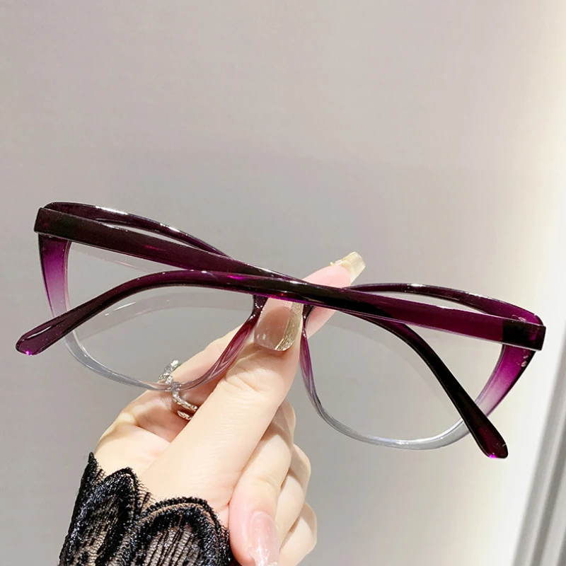 2025 Cat Eye Myopia Glasses for Women Men Ultra-light Near Sight Eyewear Fashion Prescription Eyeglasses Diopter 0 To -3.0