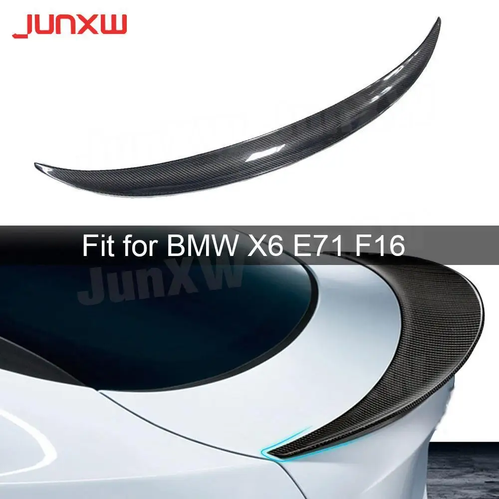 

For X6 Carbon Fiber Rear Spoiler Wings For BMW X6 E71 F16 2008-2018 P Style Car-Styling