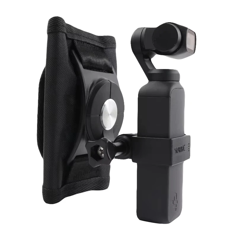 Klips mocujący do plecaka, pasek na rzep z obrotem 360 stopni do DJI Osmo Pocket 3/Pocket 4/4P, akcesoria do kamery gimbal. — zdjęcie produktu 7
