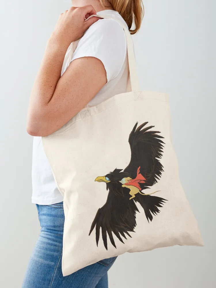 

The Secret of NIMH - Jeremy and Mrs. Brisby Tote Bag Canvas bag for beach custom fabric bag tote bags cloth bags