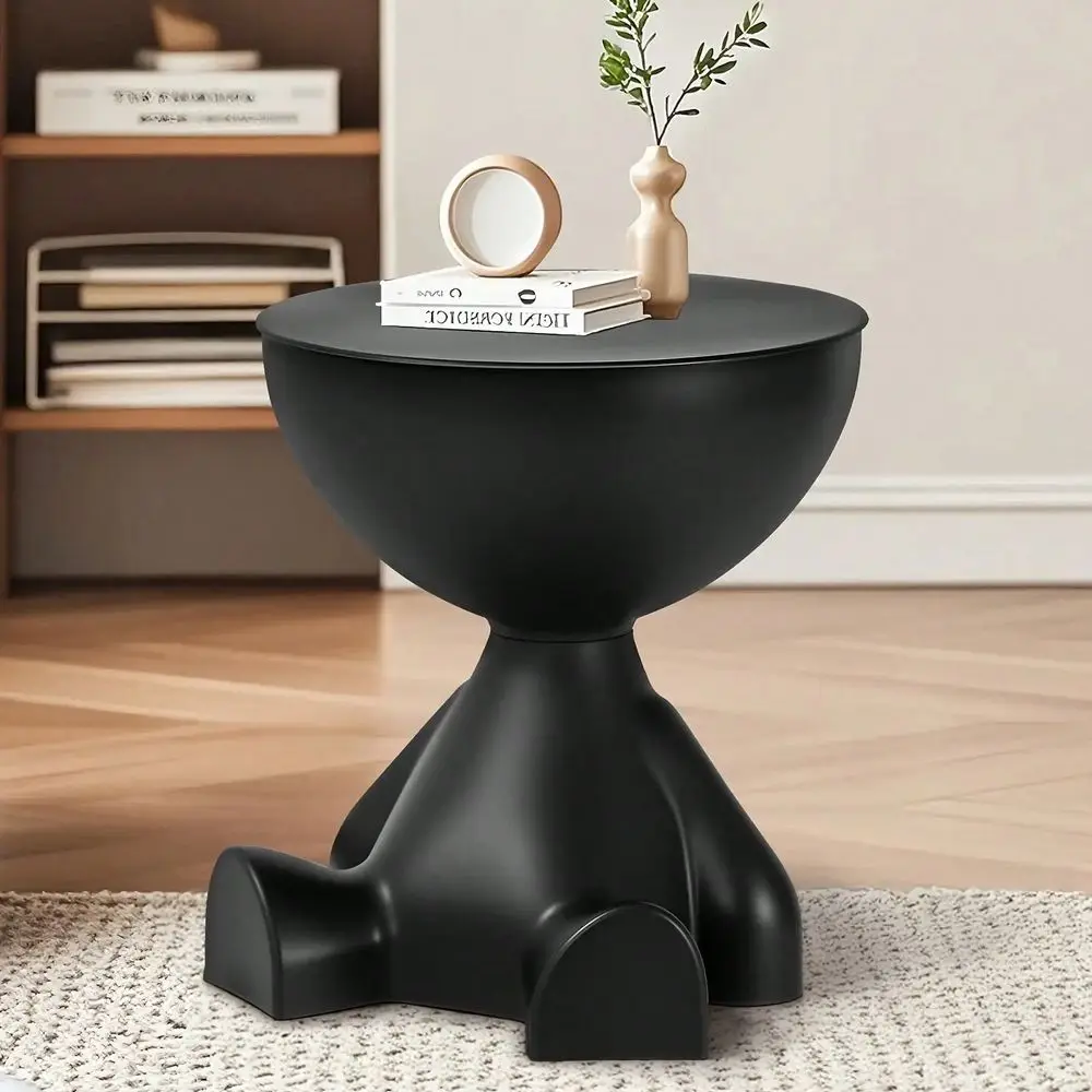 

Modern Creative BearShaped Plastic NightstandMultiFunctional Storage Furniture EasyAssemble For Living Room Bedroom