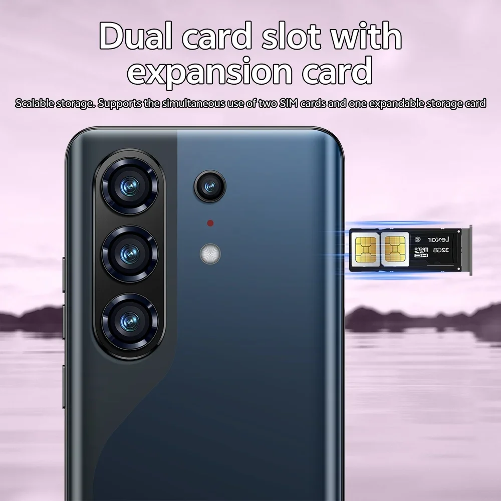 K-Touch 26 Ultra Android 15 Cell Phone 22GB+2TB Smartphone 7.3inch Mobile Phones 5G Dual SIM Card 8000mAh 16MP+48MP Camera Cellphones