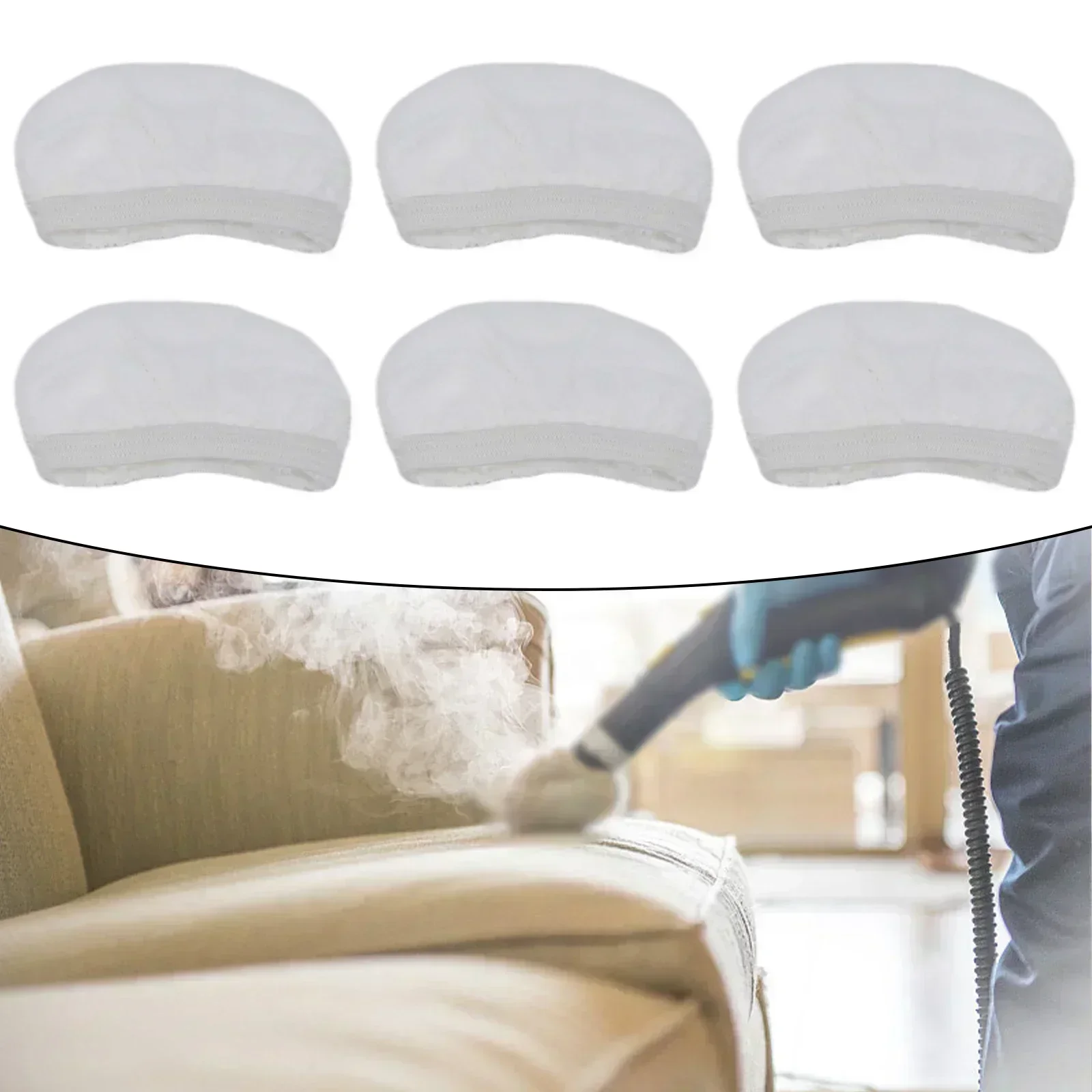 6 Pcs Mop Cloth For Polti-Vaporetto Smart 100 And Handy Steam Cleaning Pads Replacement Parts Sweeper Vacuum Cleaner Parts