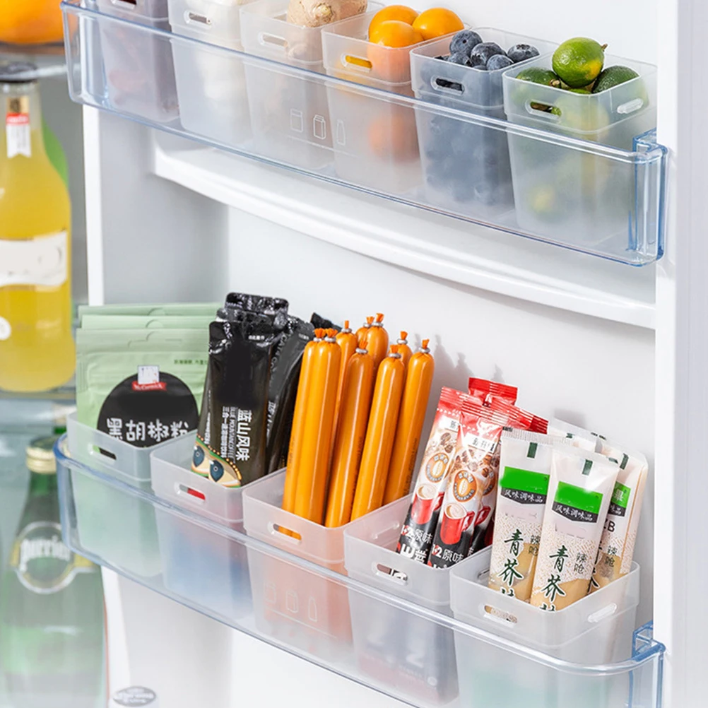 

2 Pcs Fruit Storage Box Household Fridge Bin Pantry Bins Transparent Organizer Pp Refrigerator Organizers