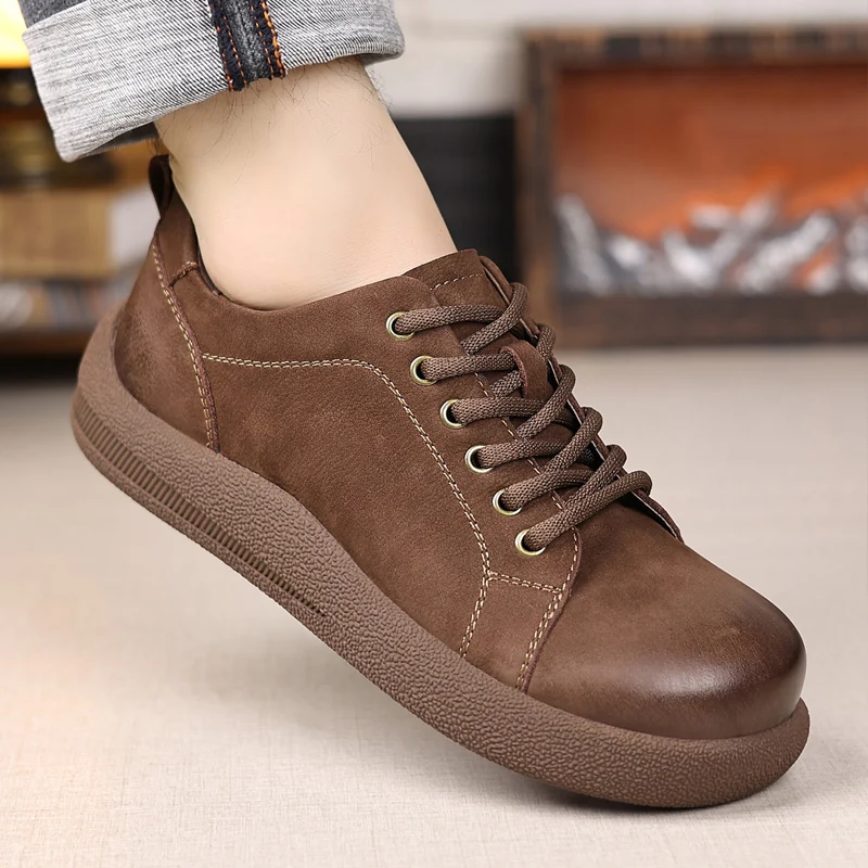 メンズカジュアルシューズ高品質本革スタイルオフィスまたはレジャービジネスアウトドア若者向け日常売れ筋シューズ新品