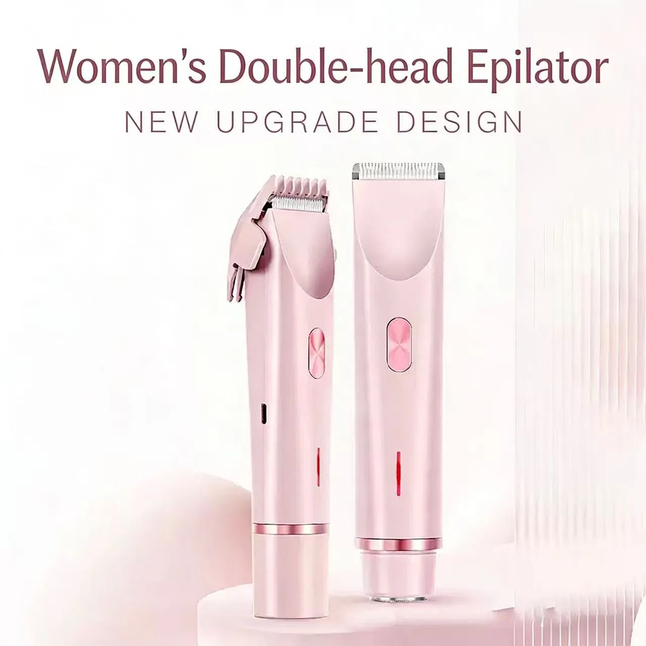 

Women's Dual-Head Electric Shaver – Waterproof Body & Facial Hair Trimmer for Bikini, Underarms, Legs, and Arms