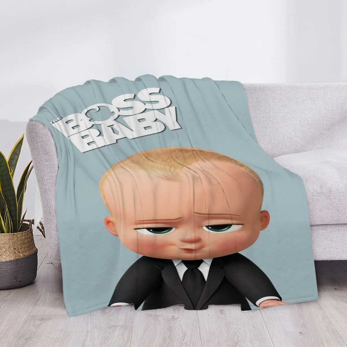 

The Boss Baby Child Blanket Plaid Fluffy Soft Blankets & Throws Luxury Cover Throw Sofa Knee Microfiber Custom Star H Anime Cute