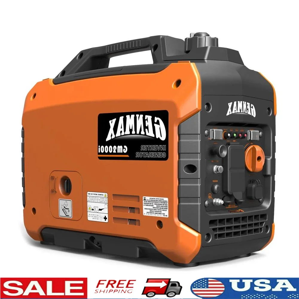

Portable 2000W Gas Generator Lightweight Backup Power Home and Outdoor Use