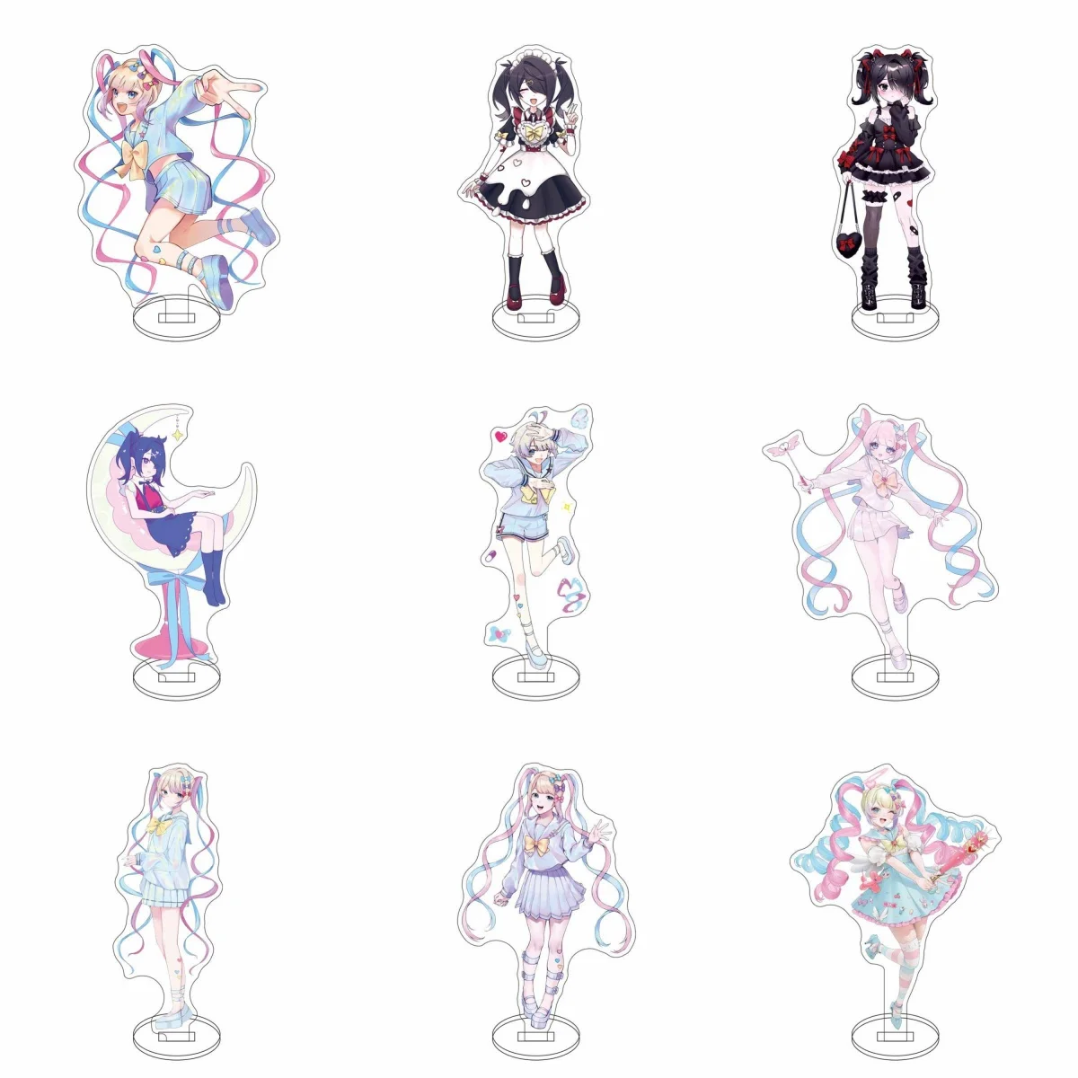 

15CM Charm Anime NEEDYGIRL OVERDOSE Acrylic Stand Model Cosplay Characters Ornament Accessories Goods Collection Christmas Gifts