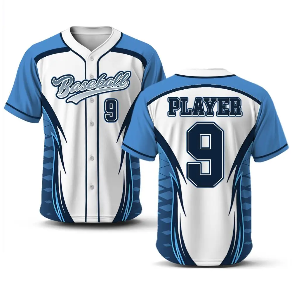 Customizable Short-sleeved Baseball Jerseys WIFRU Outdoor Sports Breathable Training Uniforms Teen Fashion Hip-hop Streetwear