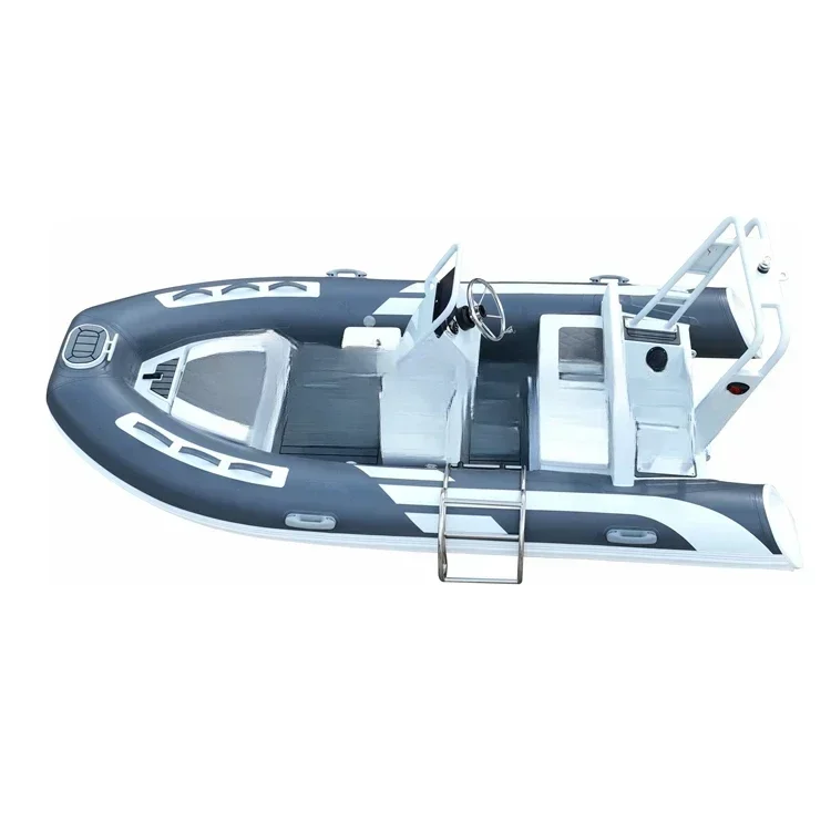 High Speed Folding Rib 360 390 Deep-v Aluminum Rigid Hull Inflatable Fishing Rowing