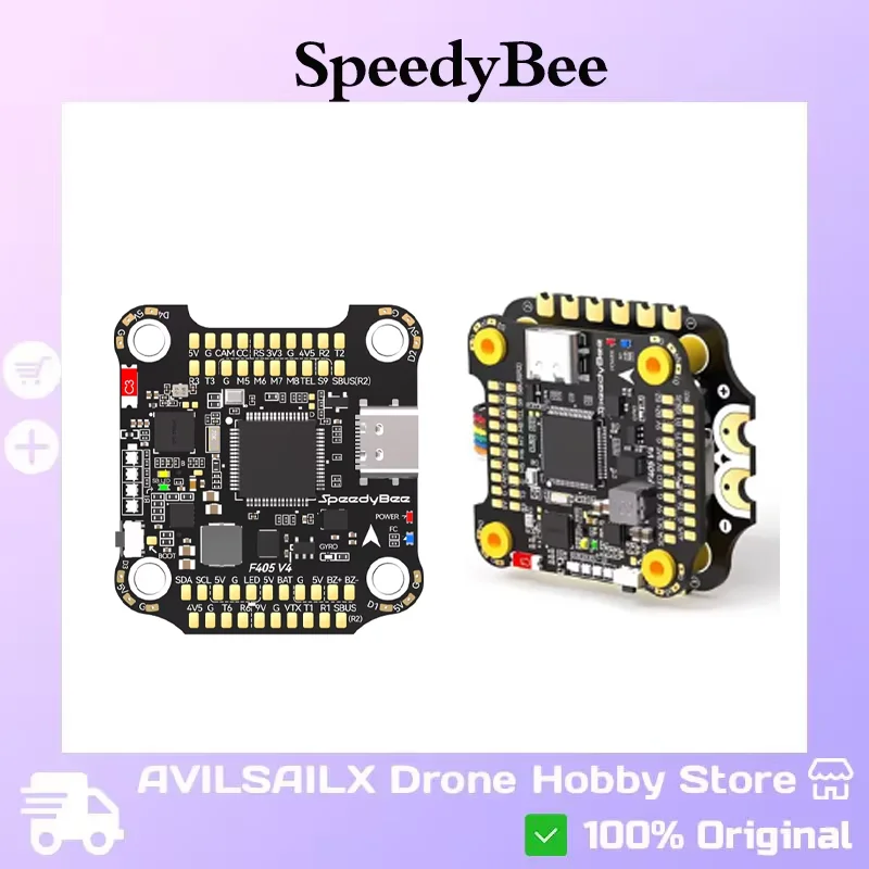 

Ultimate SpeedyBee F405 V4 Stack: BLS 50A ESC & FC Combo for 30x30 FPV Racing Drones