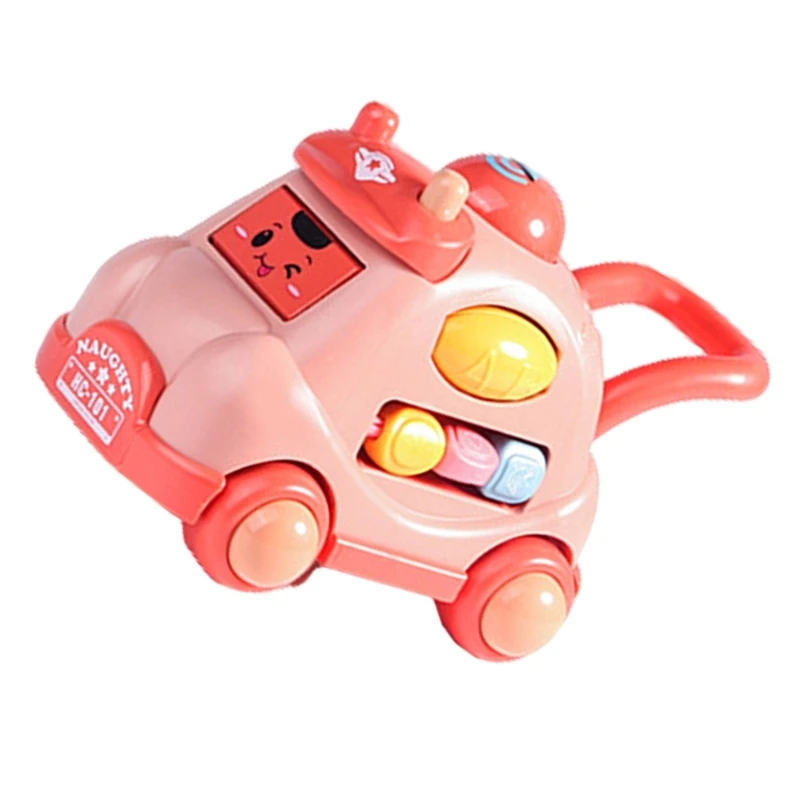 Musical Toy Car Friction Power Vehicle Light up Toy Children Party Special Birthday Gift for Infant First Toy Vehicle