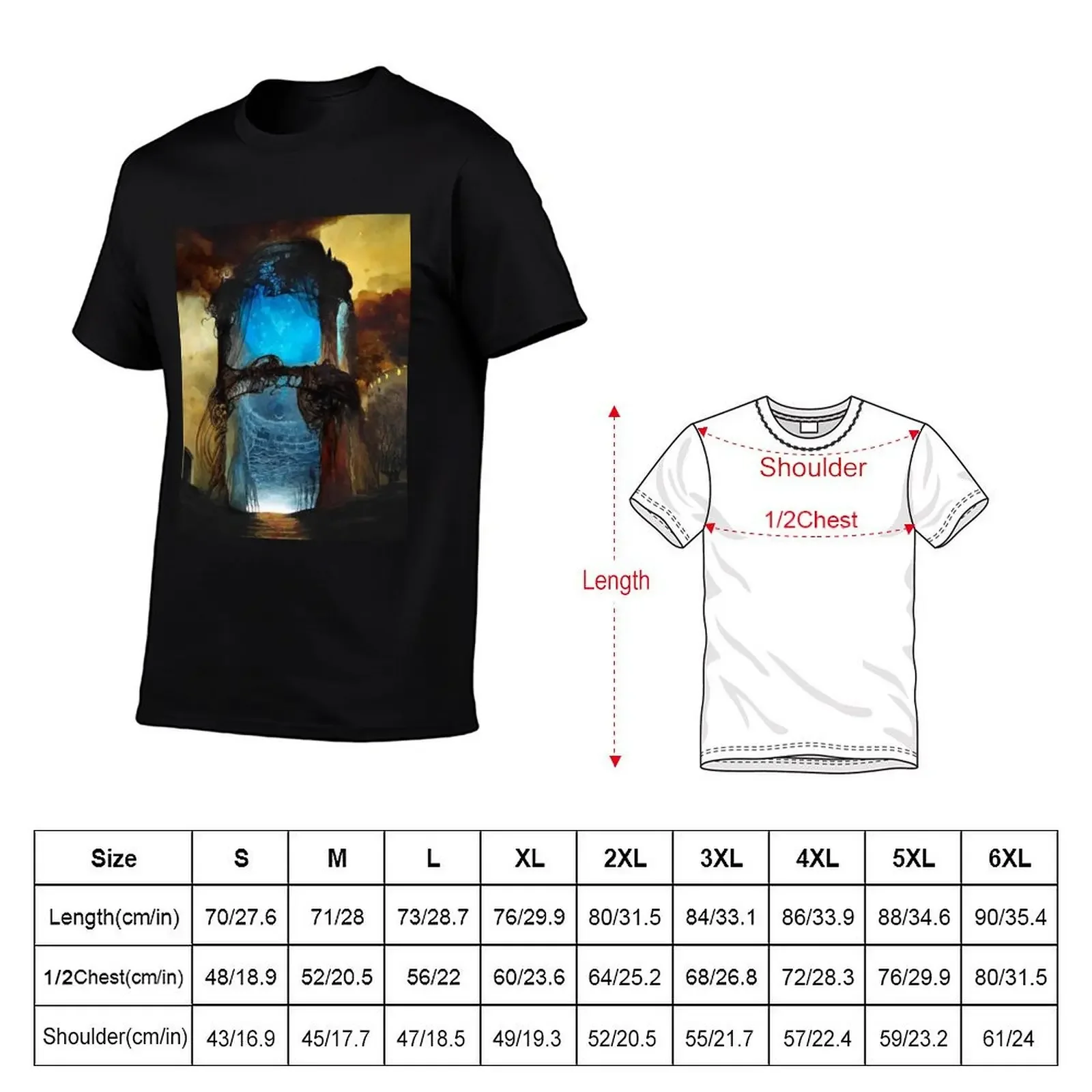 Dzislaw Beksinski art T-Shirt cute clothes Aesthetic clothing plus sizes plus size men clothing