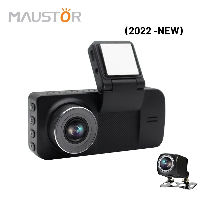كاميرا Maustor 3.99 بوصة موديل خاص 2K WDR Dash Cam مع مستشعر G مدمج واي فاي بعدسة مزدوجة كاميرا داشكام صندوق أسود للسيارة #2