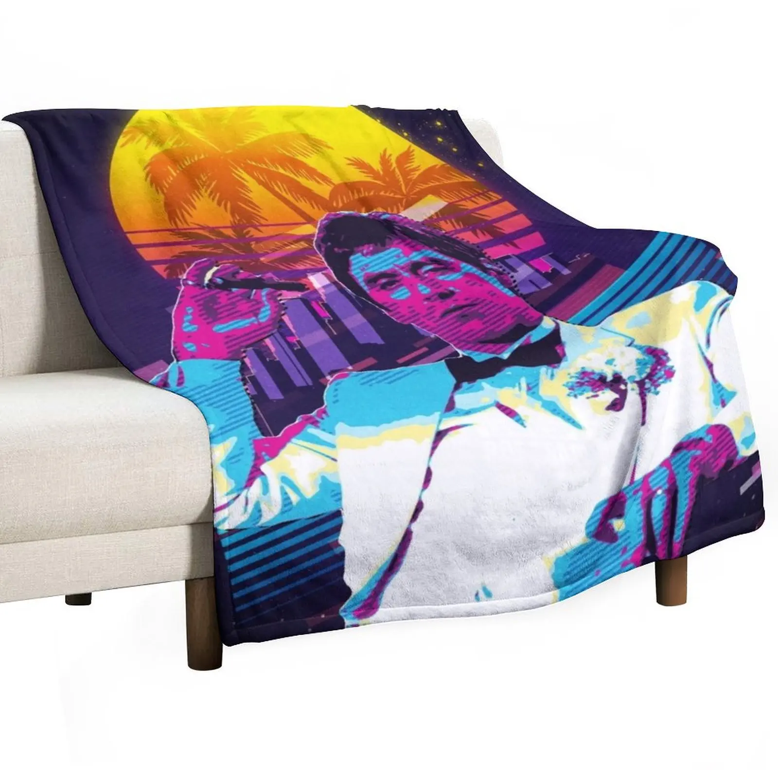Classic Cinema Art: Scarface Movie Print Featuring Al Pacino Throw Blanket Custom Soft Big Thins Comforter Blankets