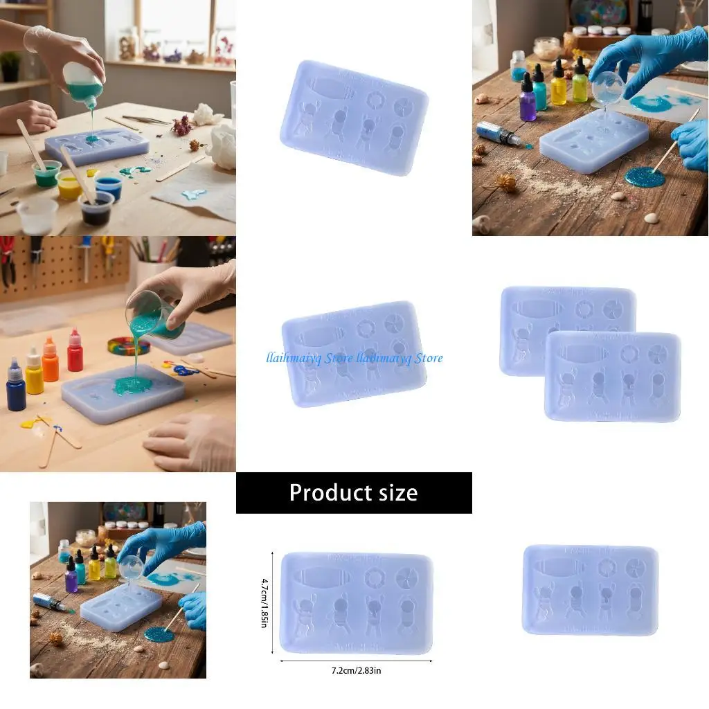 

573B Silicone Swimming Figure Molds for Resin Crafts and Soap Making