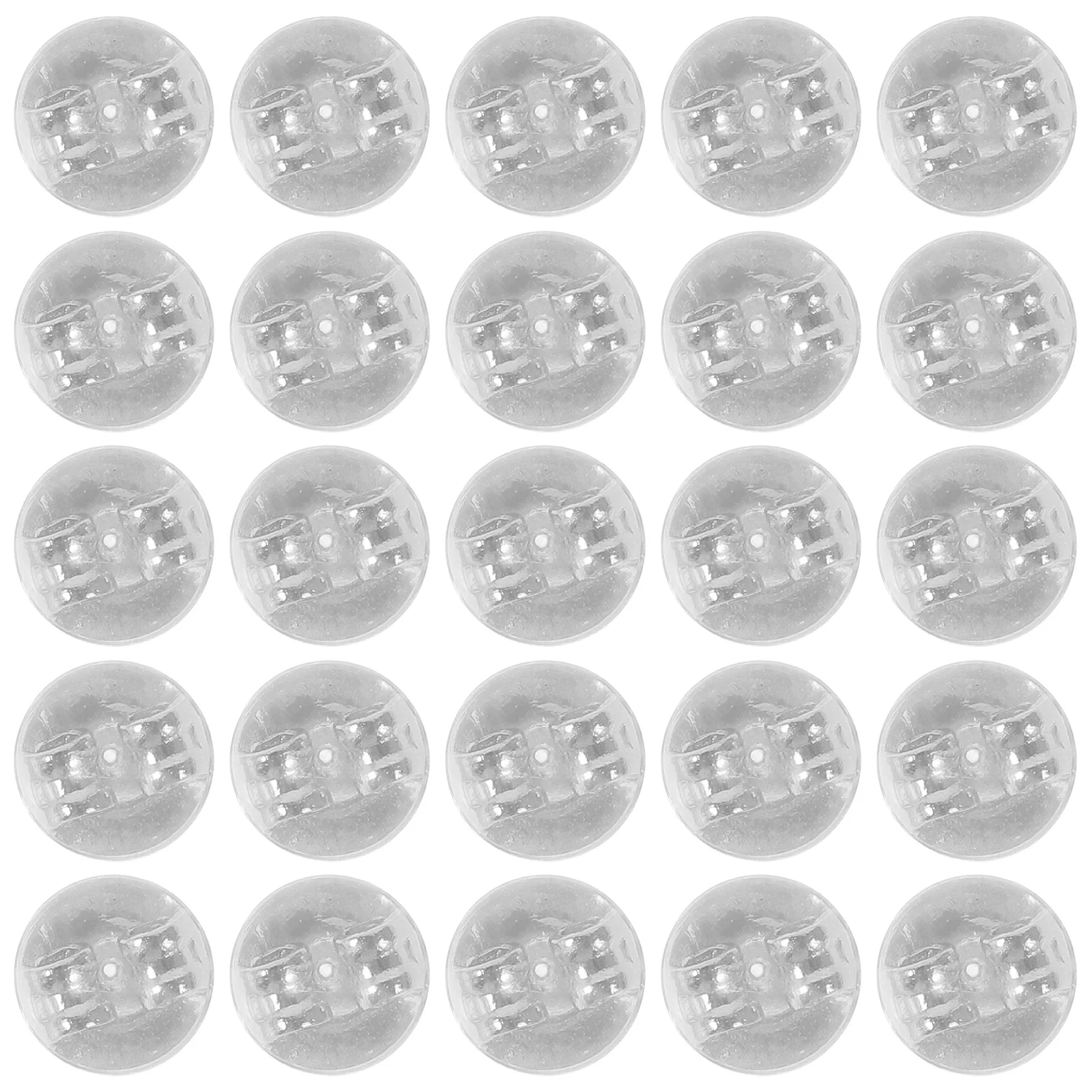 50 قطعة من حلق الذهب الأبيض البديل، مقابض متينة وخفيفة الوزن وآمنة لملحقات القرط المثقوبة