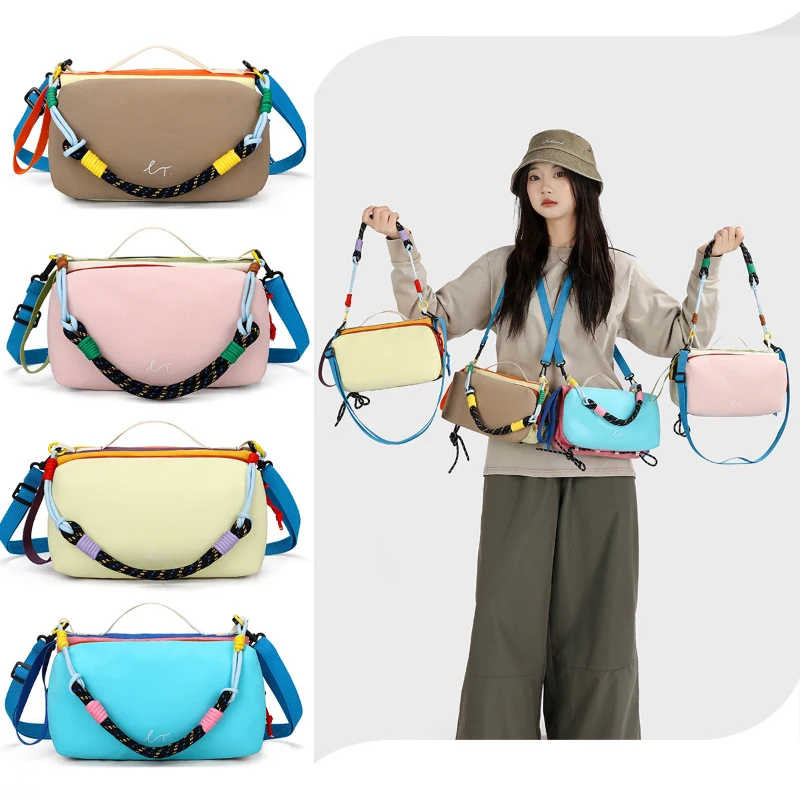 Nouvel Arrivage Été – Sac à Bandoulière Femme Couleurs Dopamine, Sac à Main Portable pour Activités de Plein Air