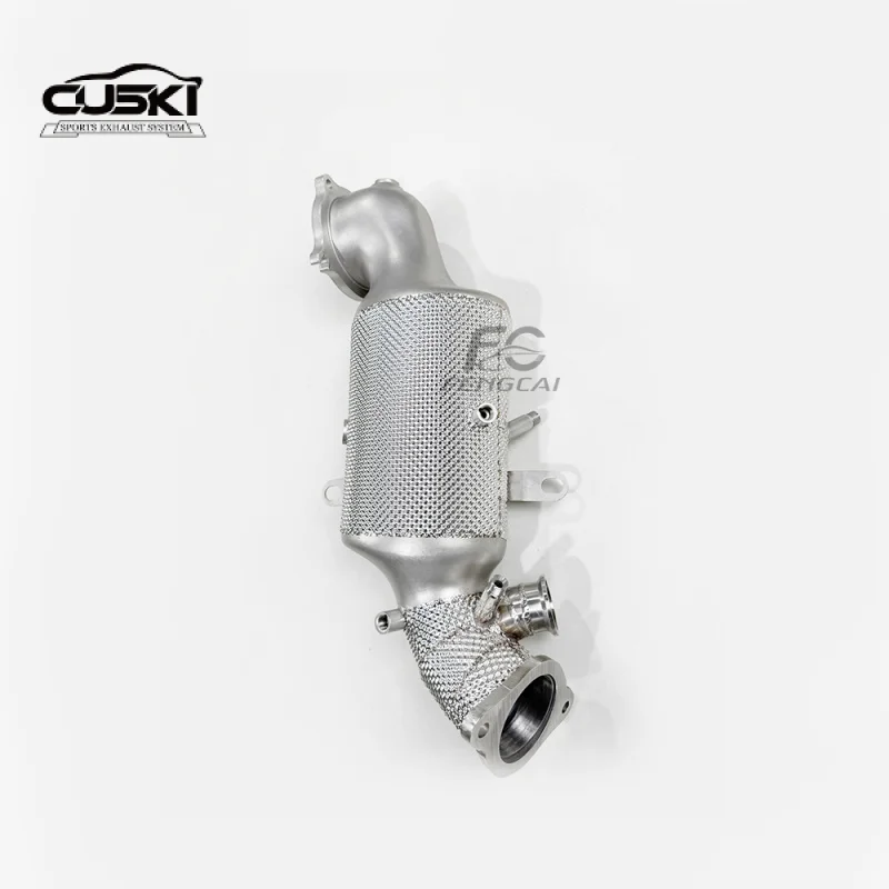 

Даунпайп выхлопной системы для Alfa Romeo Giulia 2.0T с теплозащитным экраном OPF, освещение двигателя не на уменьшение устойчивости выхлопных газов