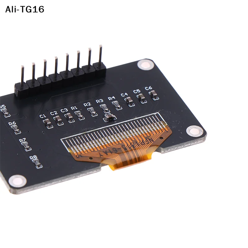 1Pc 0.96-inch OLED Display Screen White/blue 12864 Screen Module With Matrix 4 Key Interfaces Keyboard IIC SSD1315