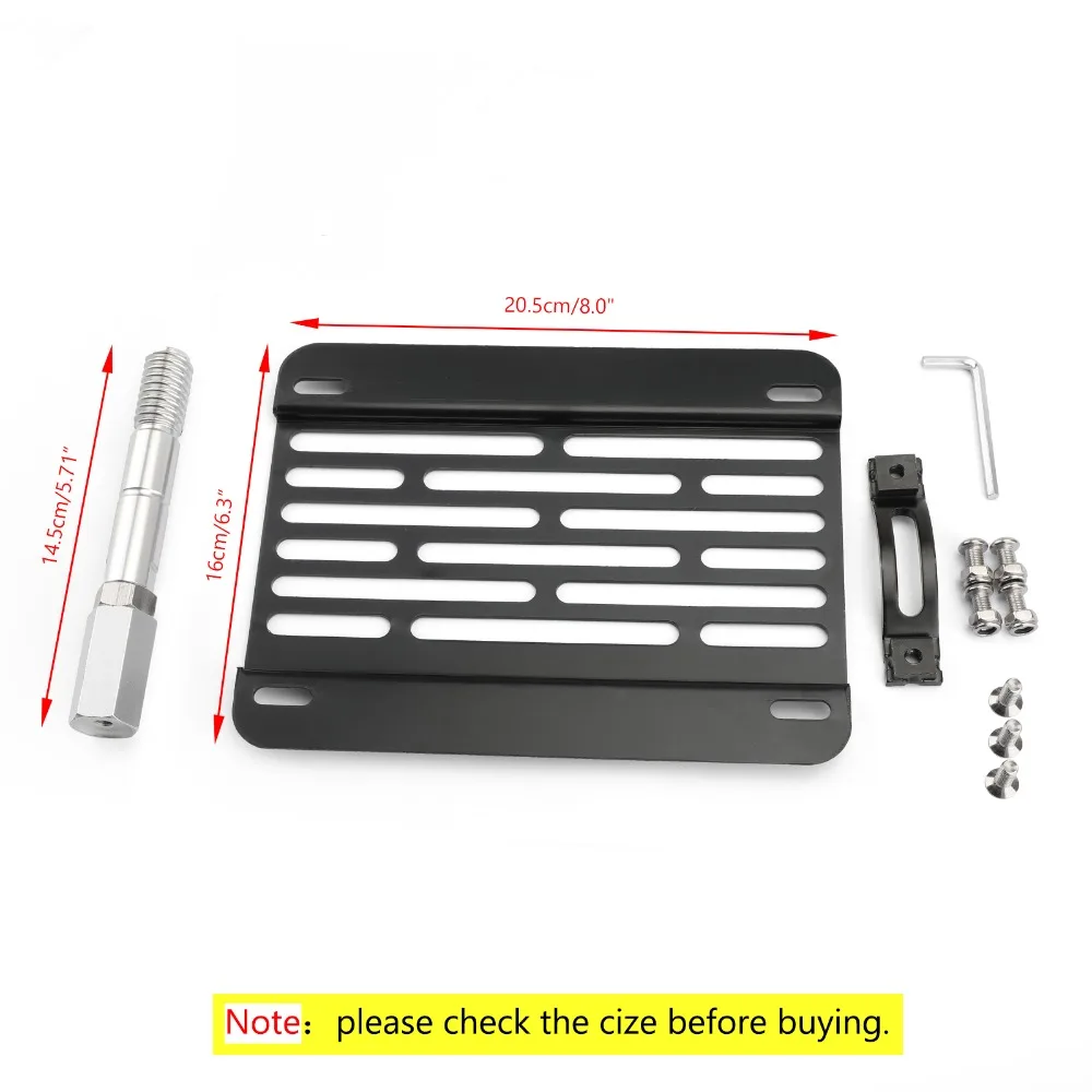 Areyourshop Car New Front Bumper Tow Hook License Plate Mounting Holder Bracket For V W MK6 Golf Metal Car Aaccessories