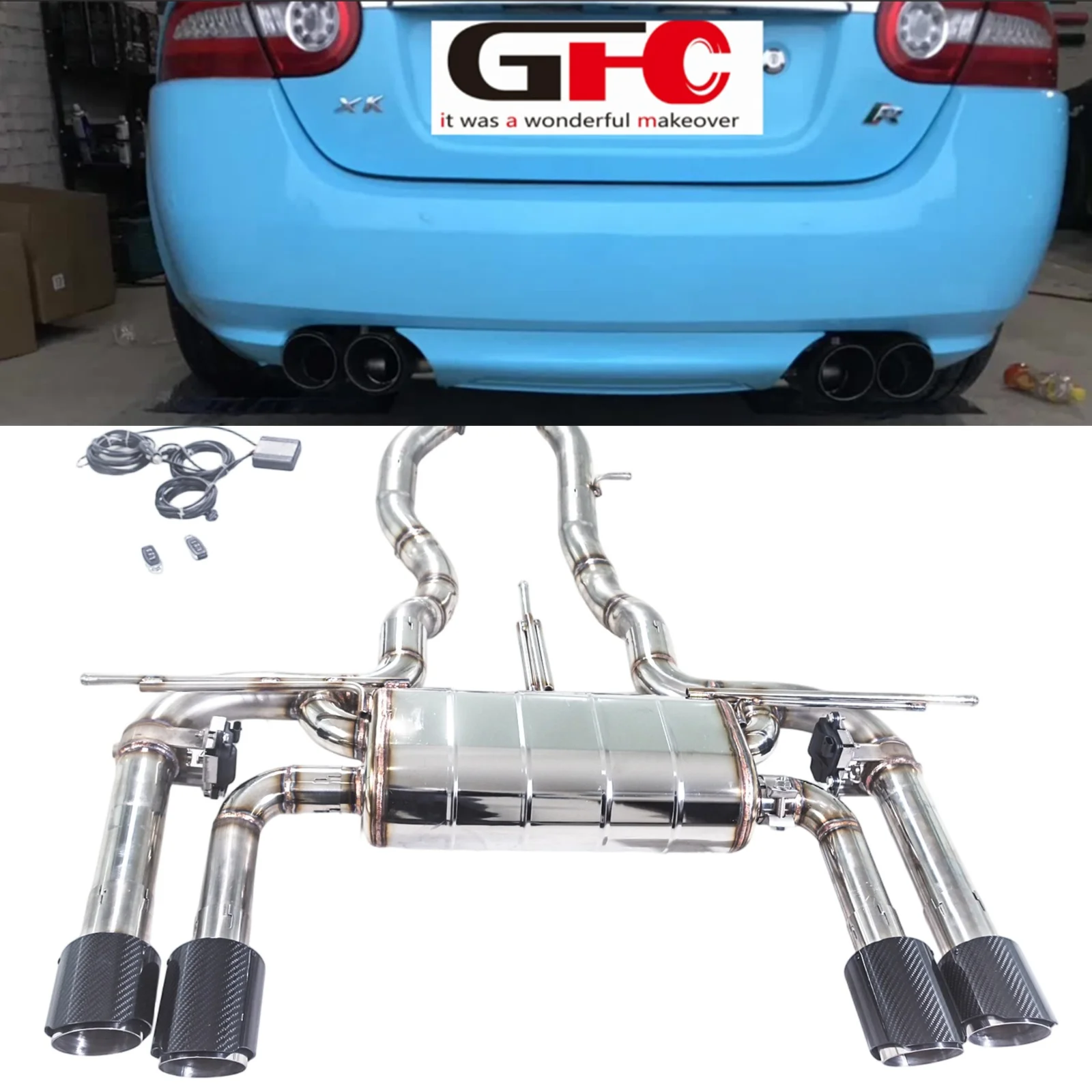 

GFC подходит для выхлопной системы Catback Valvetronic из нержавеющей стали 304 для Jaguar XKR X150 4.2L 5.0L 2006-2014 годов выпуска.