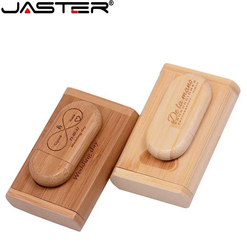 5PCS/Lot 128GB Walnut Wooden USB Flash Drive 32GB U Stick 64GB 8GB 4GB Pendrive Memory Stick Box Wedding Gifts Free custom logo