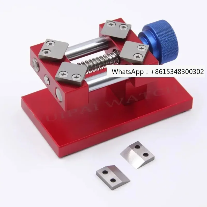 Professioanl Red /Silver Watch Bezel Opener Removal Tool Workbench Back Case Opener Tool Watch Parts Repair Tool for Watchmaker