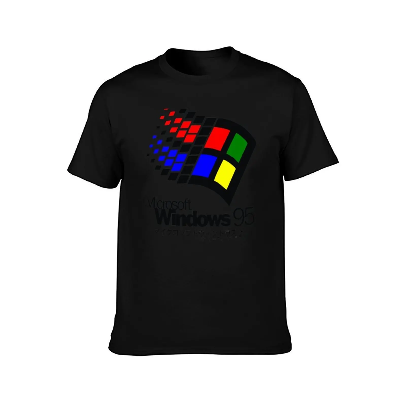 BEST SELLING -Windows 95 Japan MERCHANDISE T-Shirt, Summer Casual Cotton Tee, Oversized Streetwear Tops, Vintage Graphic Print