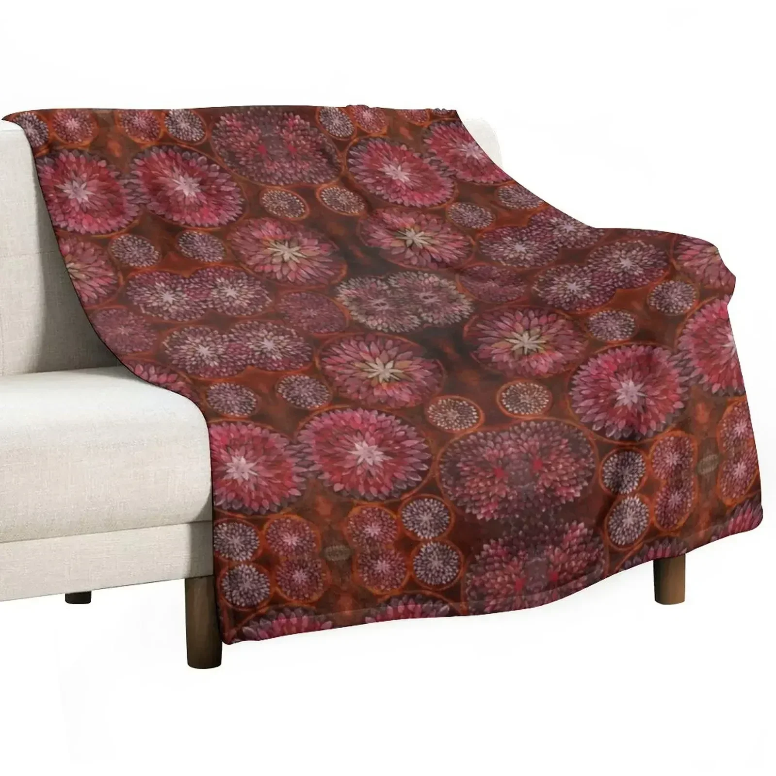 

Dahlia Throw Blanket Luxury Brand Plush bed plaid Plaid on the sofa Blankets