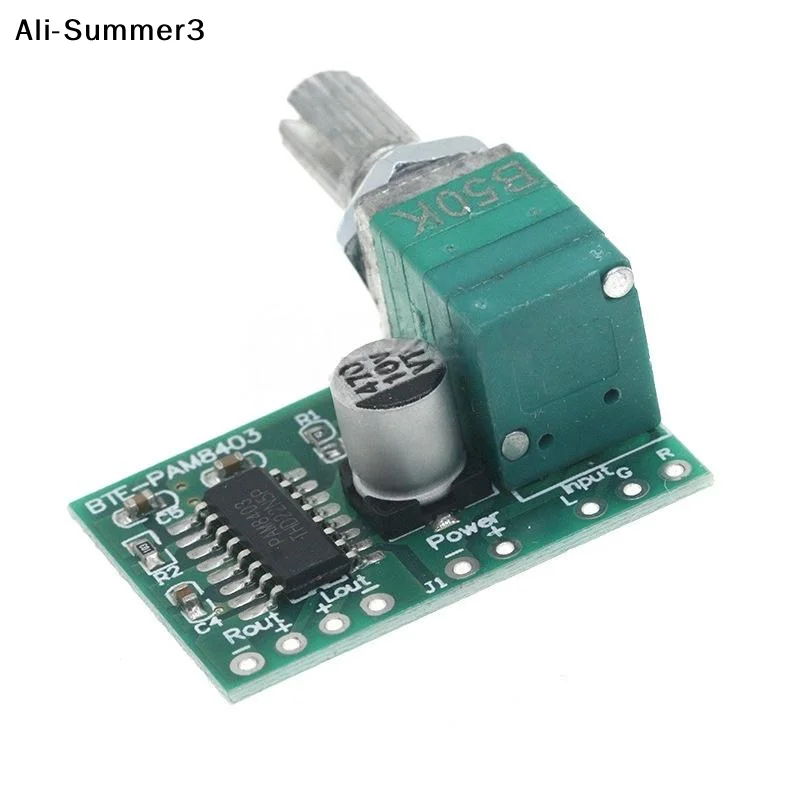 【YS3】1/3Pcs 2 * 3W Volume Control With Potentionmeter Mini PAM8403 DC5V 2 Channel USB Digital Audio Amplifier Board Module