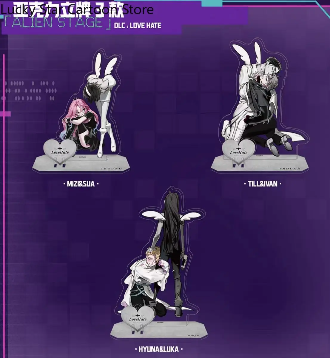 Regali Cosplay March Beast Joint Alien Stage Mizi Sua Periferico Doppio acrilico in piedi Ornamento da scrivania Decorazione Halloween Nuovo