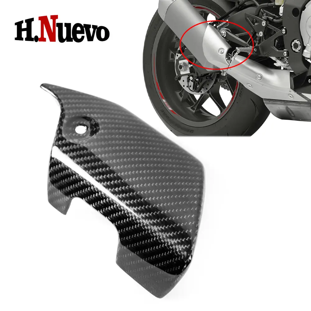 

For YAMAHA R1 R1M 2015 2016 2017 2018 Carbon Fiber Exhaust Pipe Cover Anti-scald Protector Cover Motorcycle Accessories