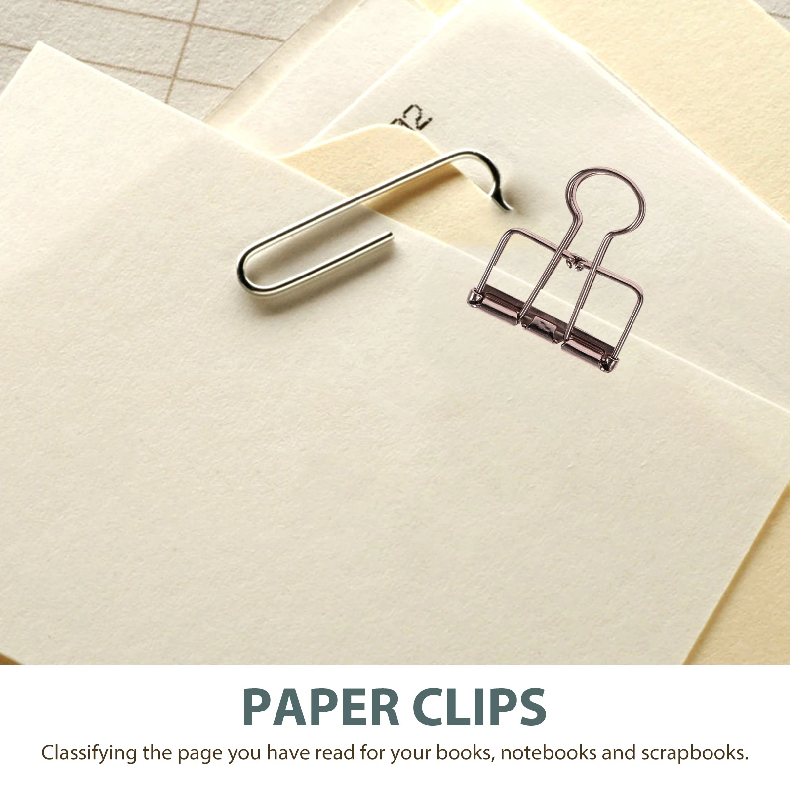 

10Pcs Cute Binder Clips Hollow Out Design Metal Clamps for Office School Stationery Paper File Organization Supplies