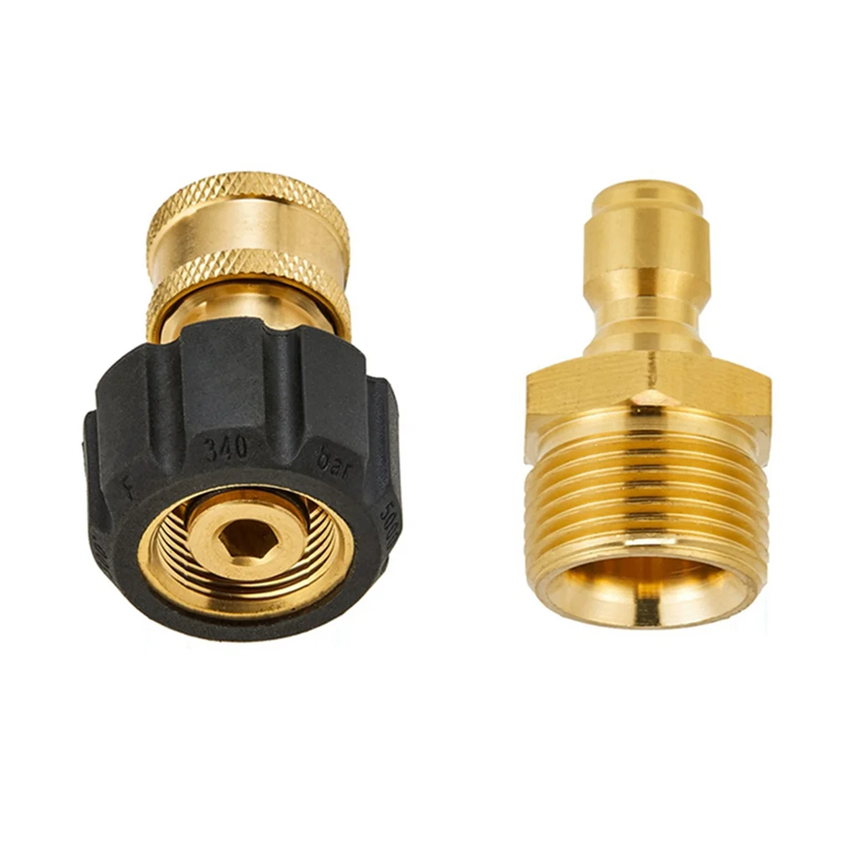 High Pressure Washer Adapter Set Quick Connect Kits Tool to Wand M22 to 1/4 Quick Connect