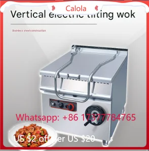 

Коммерческая электрическая сковорода-вок с наклоном, полностью из нержавеющей стали, для западной кухни