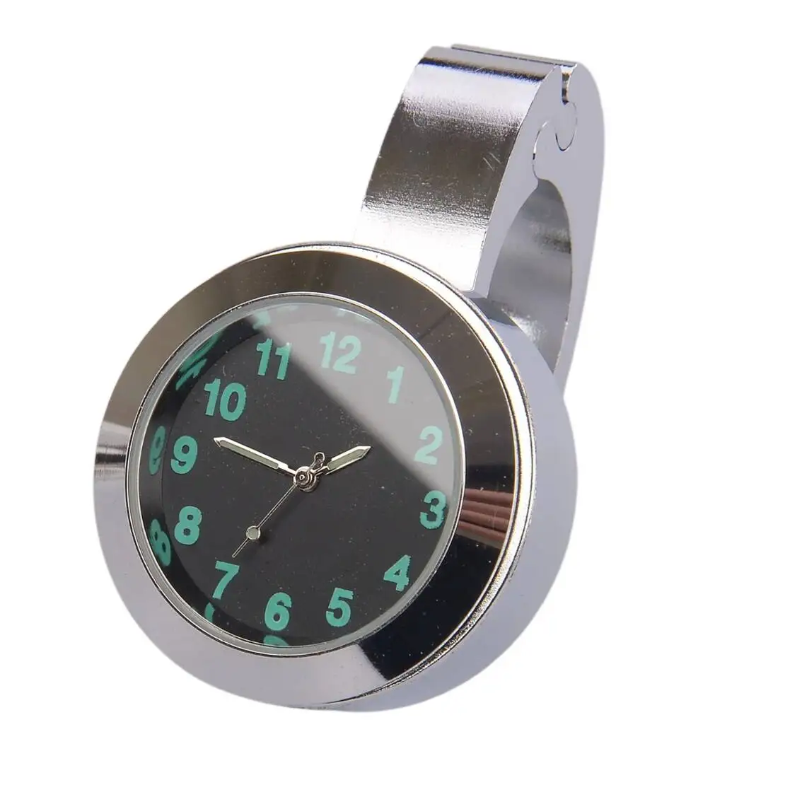 Motorcycle Bicycle Bike ATV Handlebar Mount Luminous Digital Clock Watch Glow In the Dark Waterproof 7/8