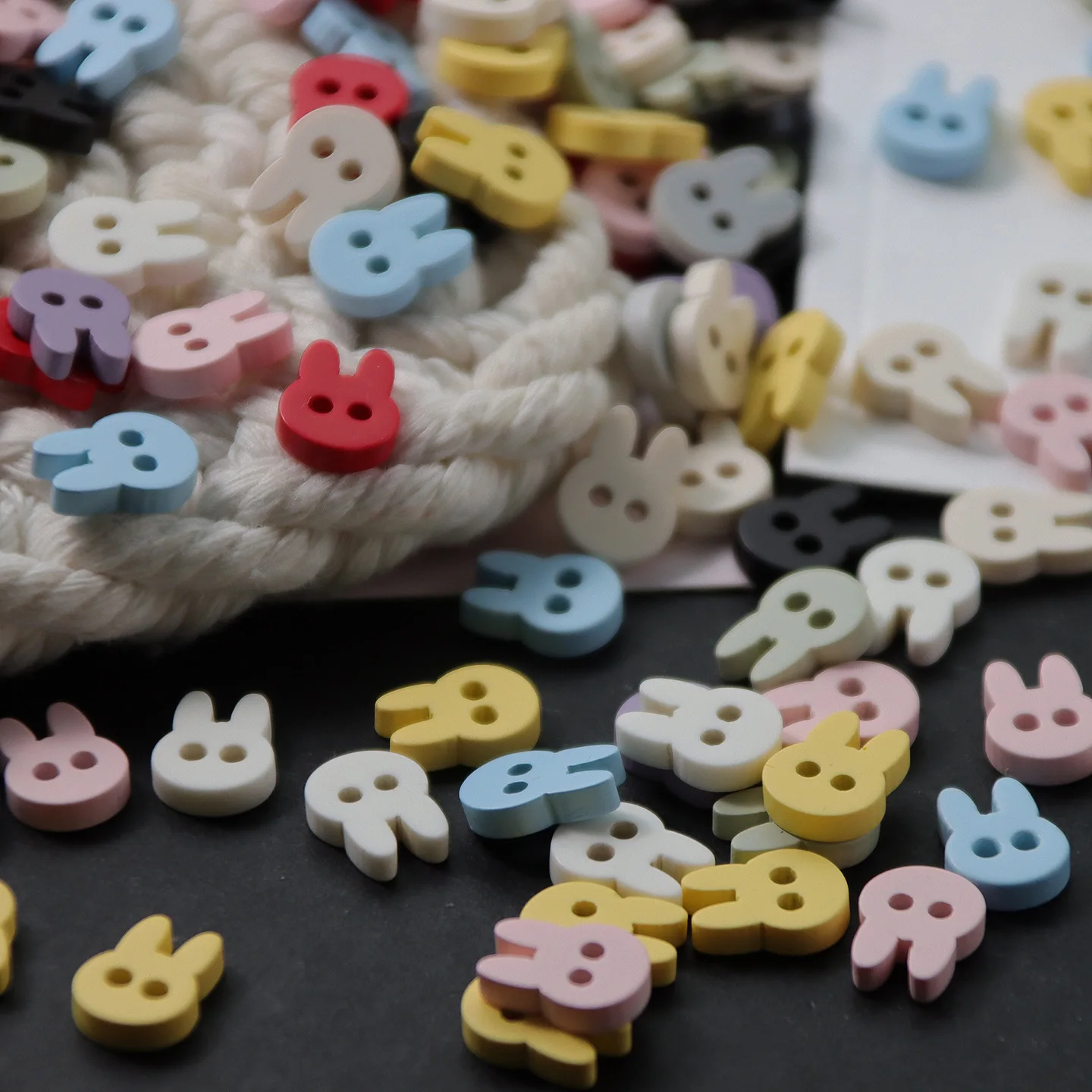 10pcs 12x10mm Rabbit Resin Buttons for Clothing Children Shirt Skirts Doll Baby Clothes DIY Handmade Scrapbooking Decoration