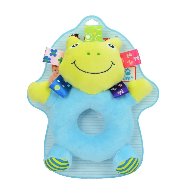 Neonato lenitivo peluche bambola educazione precoce giocattolo bambino animale mano carillon giocattolo per bambini 0-1Y Juguetes Para Bebes sonaglio per bambini