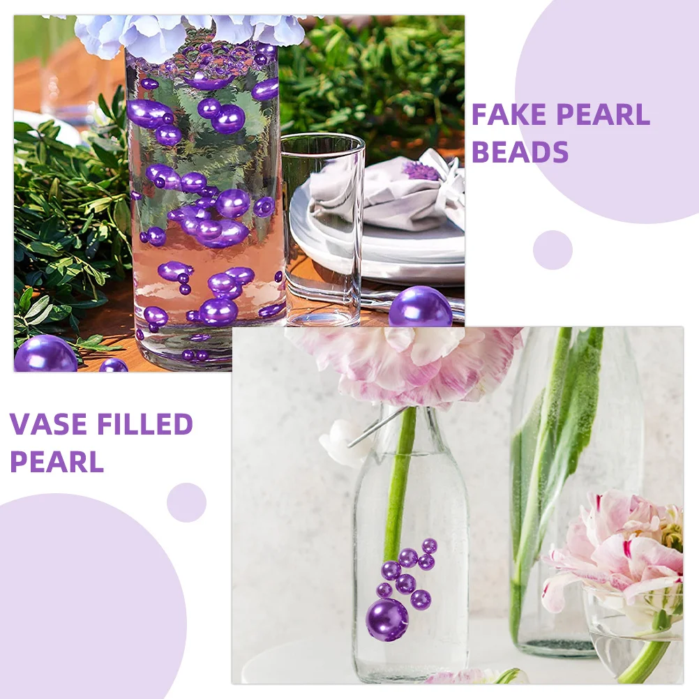 110 Stück gefälschte Perlen, Vasenfüller, ABS-Material, DIY-Dekoration, Hochzeits-Mittelstücke, Vasenfüller, Perlen, dekorative Perlen für Vasen