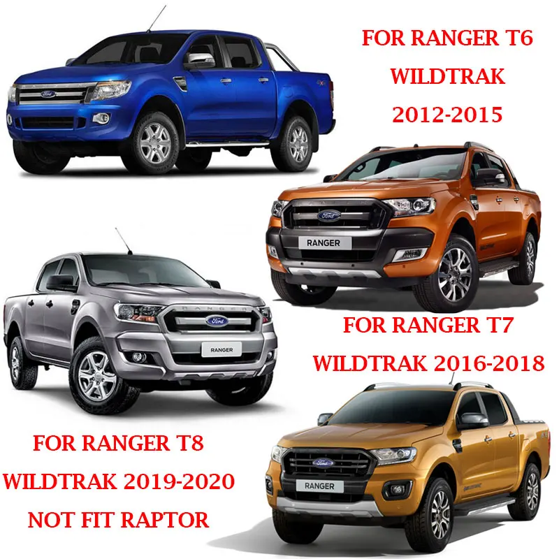 Side Window Deflectors For Ford Ranger Wildtrak T6 T7 T8 2012 2013 2014 2015 2016 2017 2018 2019 2020 2021 Double cab YCSUNZ