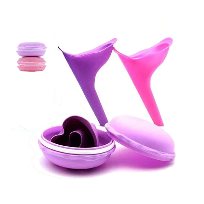 1pc Women Silicone Urinal Outdoor Travel Camping Portable Female Soft  Urination Device Stand Up & Pee Toilet Emergency TMZ