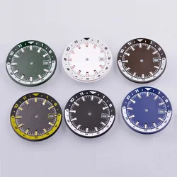 36.5mm Green Luminous Sterile Dial Fits NH35 NH36 Movement Watch Accessories