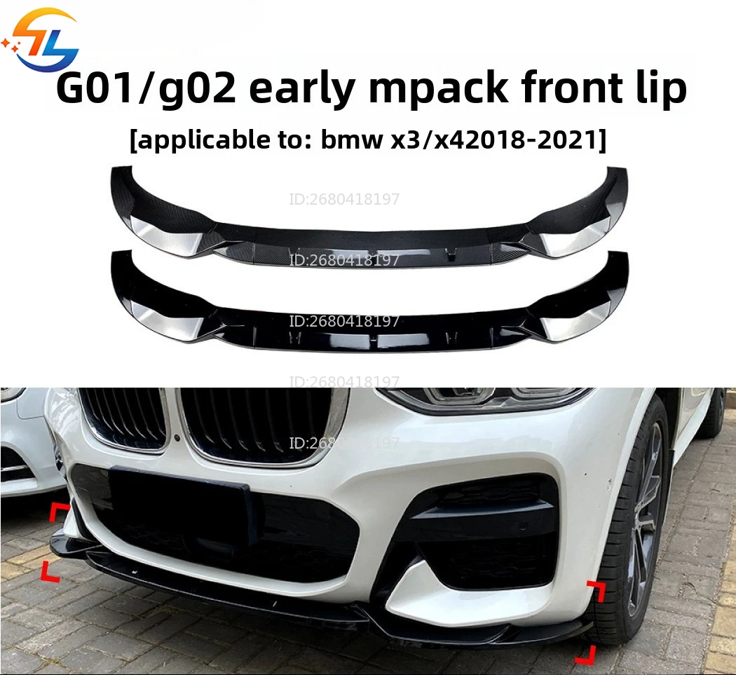 

For BMW Bmw X3 X4 G01 G02 2018-2021 Front Lip Front Shovel Surround Spoiler Modification Accessories