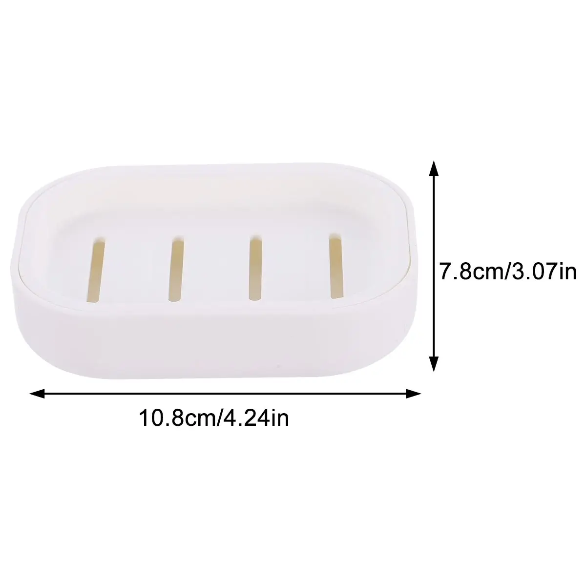 

2Pcs Soap Box Plastic Storage Rack Draining Basket Bathroom Travel Multifunctional Household Ideal Counter Top Kitchen