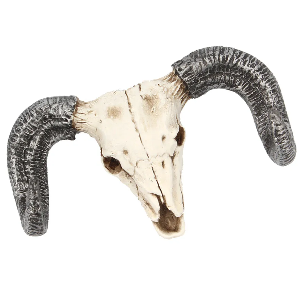 1Pcs Ox Head Wall Hook Stylish Natural Looking Resin Wall Mounted Coat Hanger Ideal for Hats Coats Towels Space Saving Decor