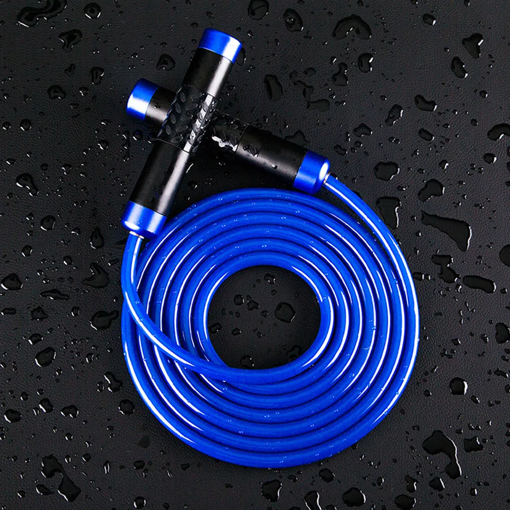 Weighted Jump Rope Adjustable Skipping Rope with Aluminum Handles Ball Bearings for Cardio Fitness Training