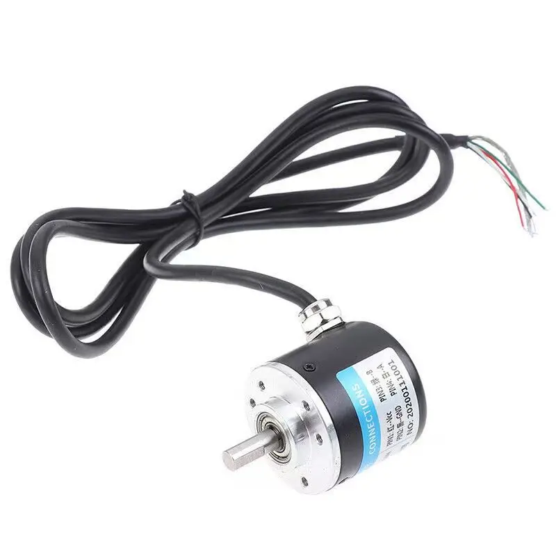 38S6G5-B-G24N Rotary Incremental Encoder AB 2 Phase connection 50/100/200/360P/R 5-24V Solid Shaft DC Open collector output NPN